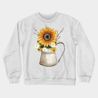 Wildflower Bouquet Graphic Crewneck Sweatshirt